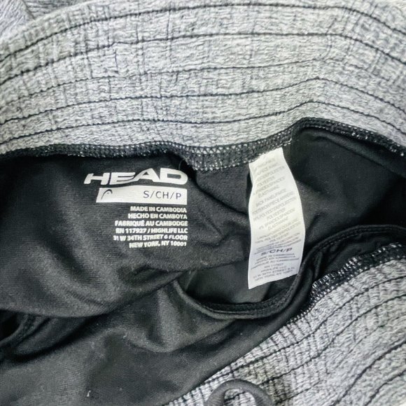 HEAD Dri-Motion Running Shorts Brief Liner Jogging Athletic Black Gray Small EUC - Picture 3 of 4